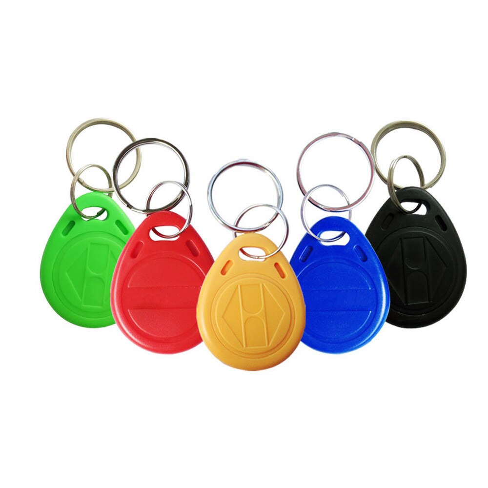 50PCS EM4305 T5577 tag Copy Rewritable Writable Rewrite keyfobs RFID Key Ring Card Proximity Token Badge Duplicate