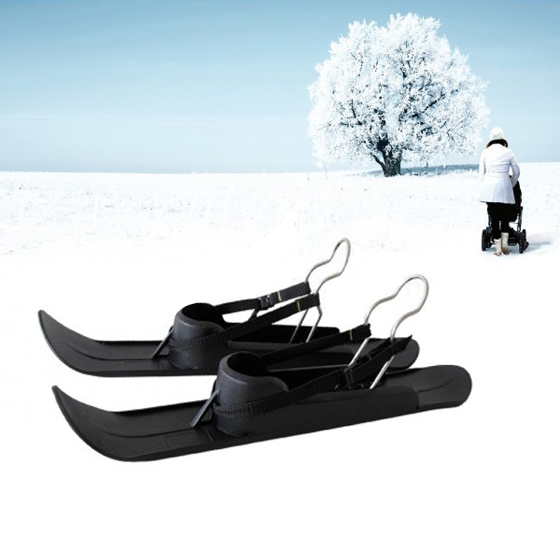 Skiplaat wielbladen slee skiplank strand skateboard fit kinderwagen loopfietsen gehandicapten rolstoel huisdierbuggy's