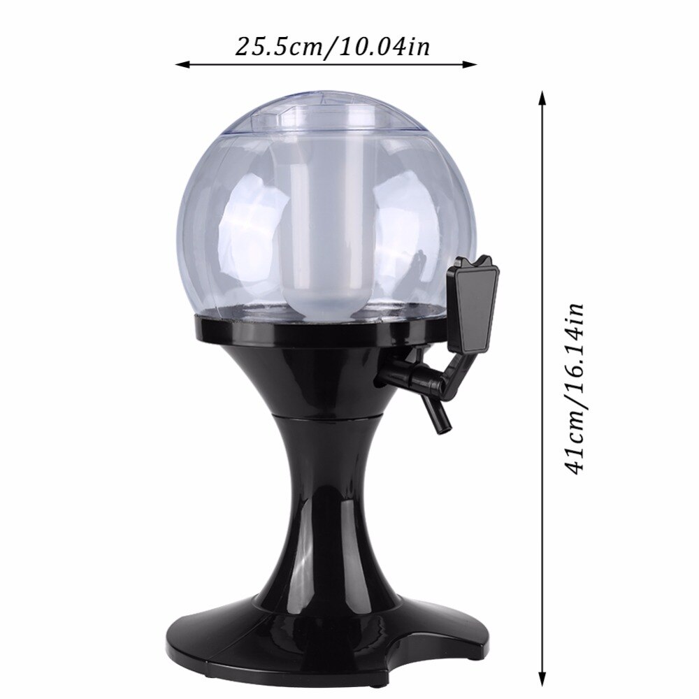 3.5L Bier Dispenser Machine Globe Drank Drank Soda Alcohol Wijn Drink Fles Dispenser Party Bar Bar Accessoires