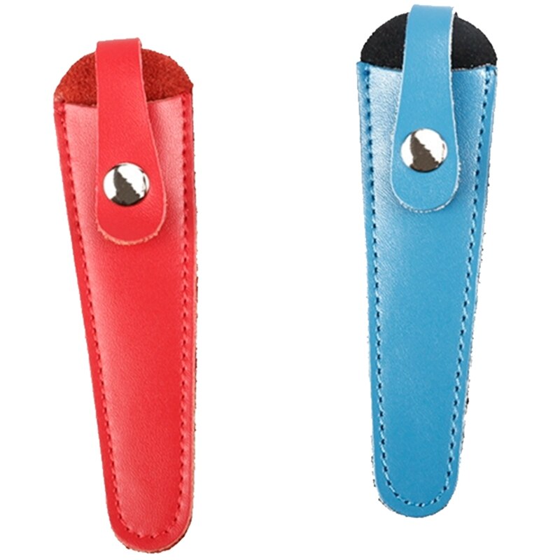 2Stck Blau Leder Haar Schere Beutel Einzigen Stück in Kuh Leder Dauerhaften Einsatz Salon Werkzeuge Tasche Haar Zubehör & verrotten