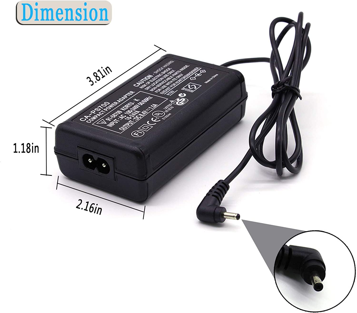ACK-E8 AC Power Supply Adapter CAPS700 +DR-E8 for Canon EOS Rebel T2i T3i T4i T5i 550D 600D 650D 700D Kiss X4 X5 X6