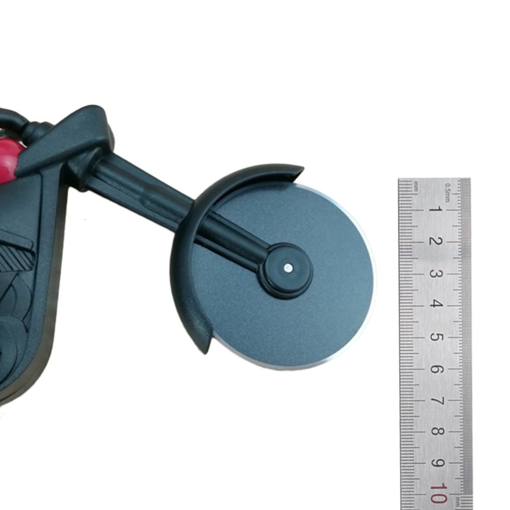 Unique Motorcycle Pizza Cutter Stainless Steel Pizza Knife Motorbike Wheel Pizza Chopper Portable Slicer Peel Knives