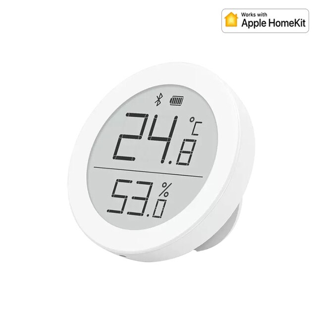 Qingping Temperature Humidity Sensor Home Bluetooth-Compatible LCD Digital Screen Thermometer Work With Mijia App Apple HomeKit: 1 Homekit