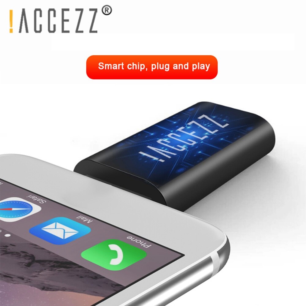 ¡! ACCEZZ Mini OTG adaptador Micro USB para iPhone 11 Pro Max X XS 8 7 Plus OTG adaptador Micro USB iluminación convertidor macho