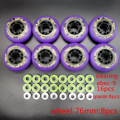 rueda de patín 85 A rueda roja 72 mm 76 mm 80 mm abec-9: Morado