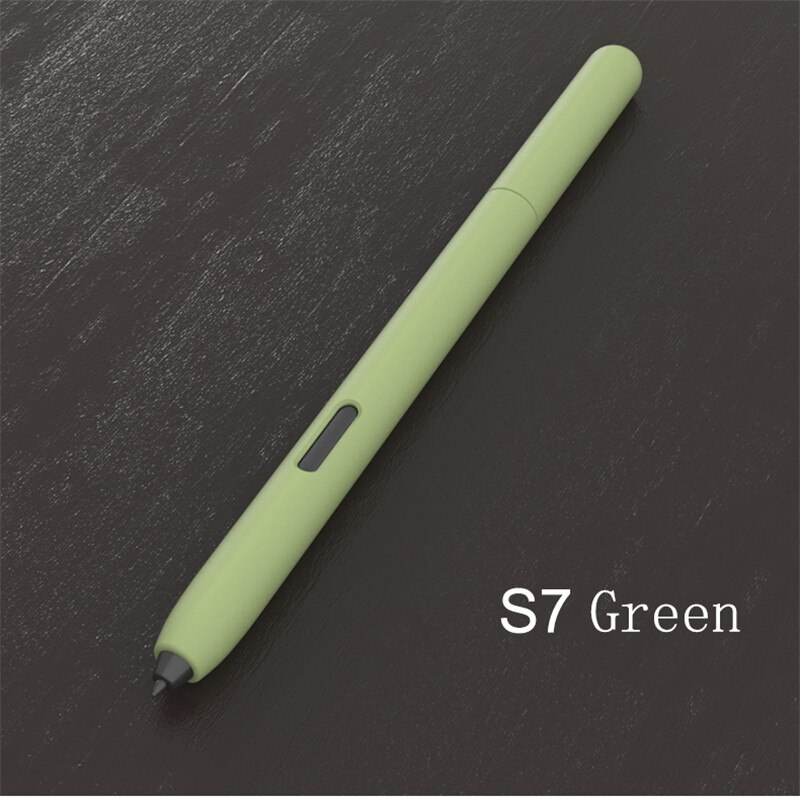 For Samsung S Pen Silicone Pencil Case: Green S7 Pen