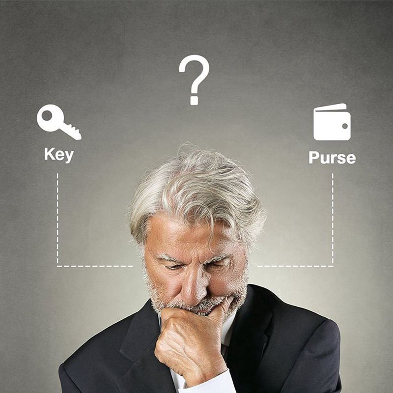 Wireless RF Key Finder Locator with LED Flashlight, Christmas Gadgets Electronic for Men, Women, Kids, Teens - Black