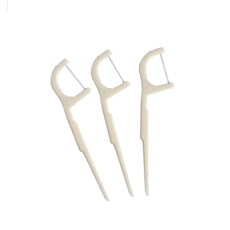 50PCS/Set DentalInterdental Brush Teeth Stick Toothpicks Floss Plastic Tooth Picks Nylon Wire Dental Floss