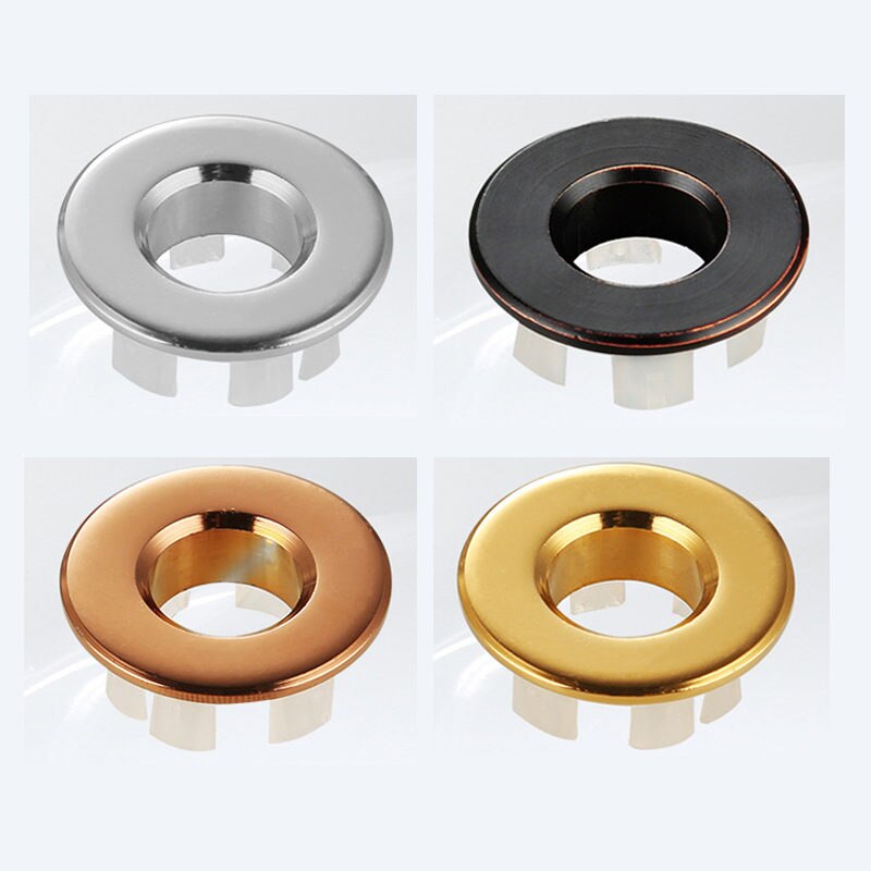 Bathroom Basin Sink Hole Round Overflow Cover Ceramic Pots Basin Sink Overflow Covers Kitchen Hotels Bathroom Accessories Tools