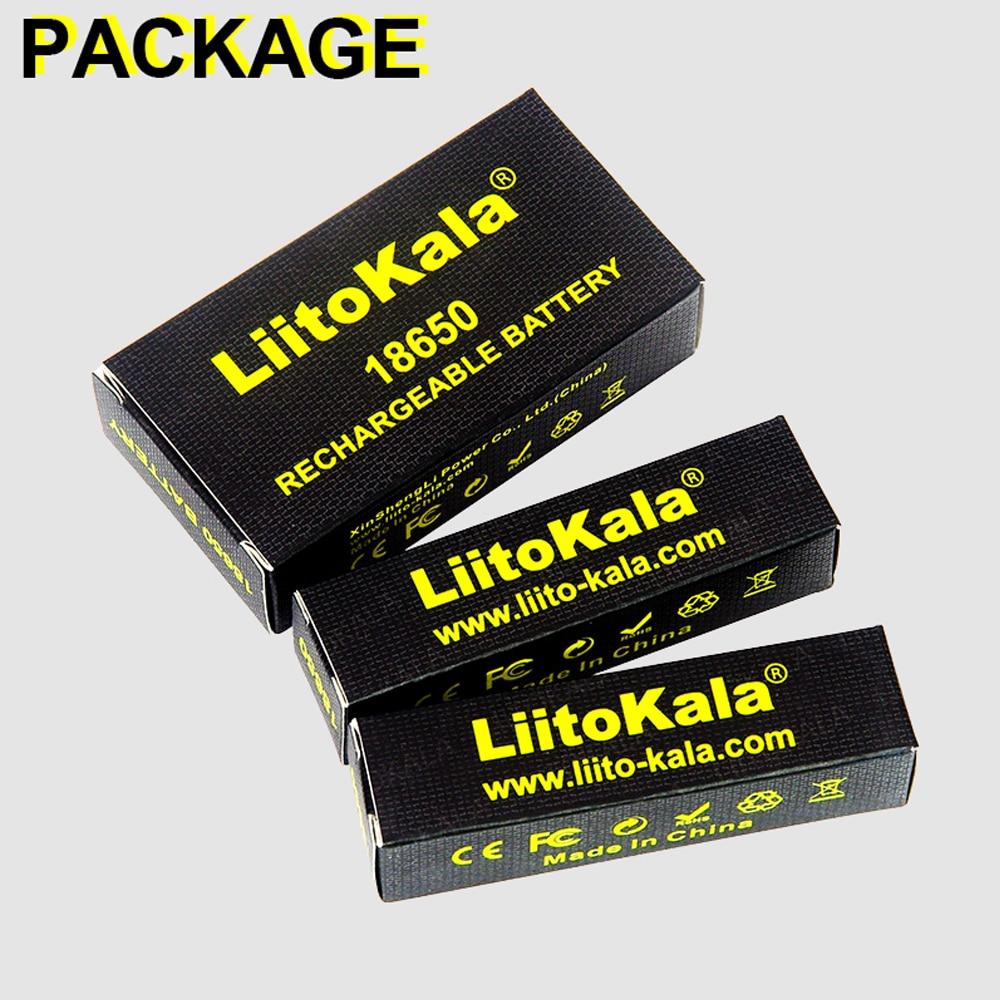 LiitoKala-batería de iones de litio para dispositivos de alto drenaje, pila de ion de litio de 1-10 piezas, Original, Lii-35S 18650, 3,7 V, 3500mAh