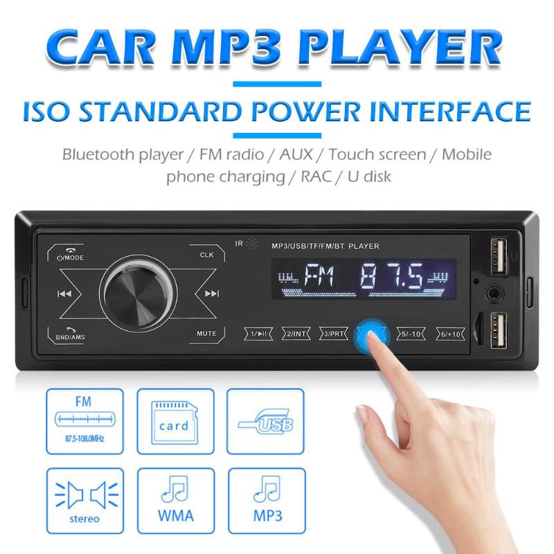 Autorradio estéreo para coche, reproductor MP3, 1 DIN, 1 unidad principal, receptor de Radio FM, AUX-In, 4,0 M10