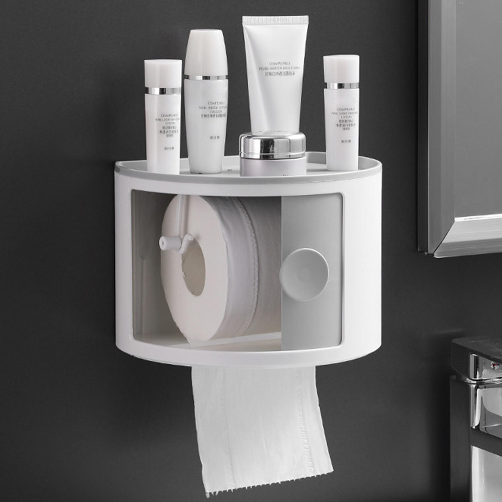 Waterdicht Punch-Gratis Badkamer Toiletpapier Houder Cosmetische Opbergdoos Case