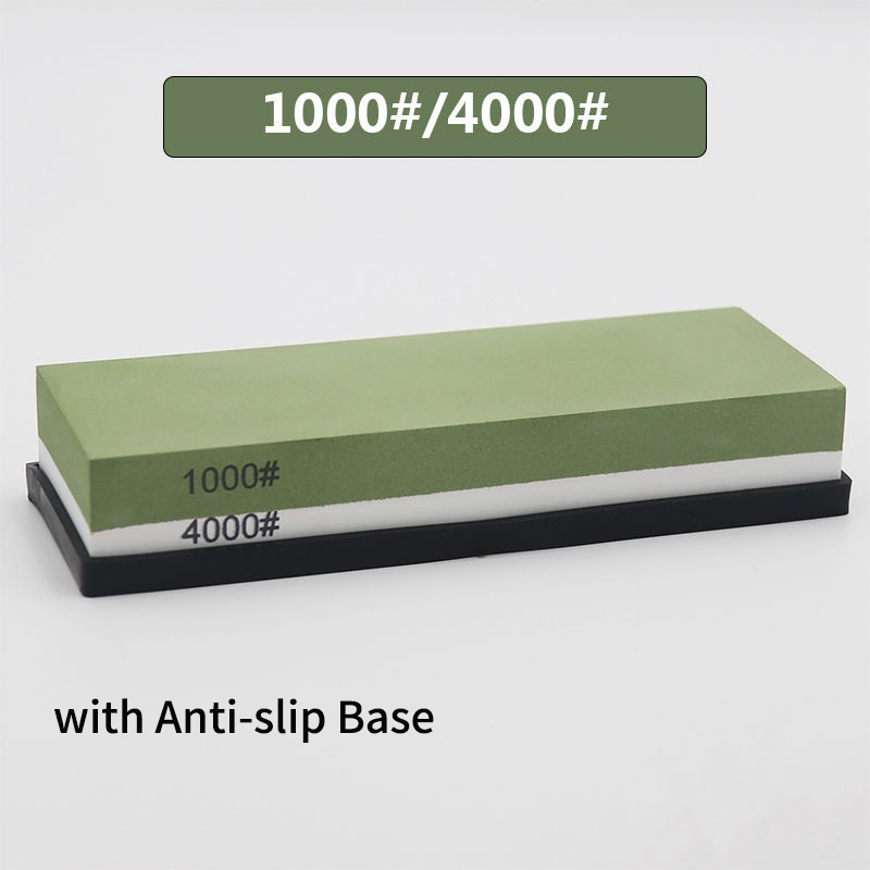 Dubbelzijdige slijpsteen Messenslijper Professionele slijpsteen Dual Side Grind Shapner Water Wetstone Keukenaccessoires Gereedschap: green