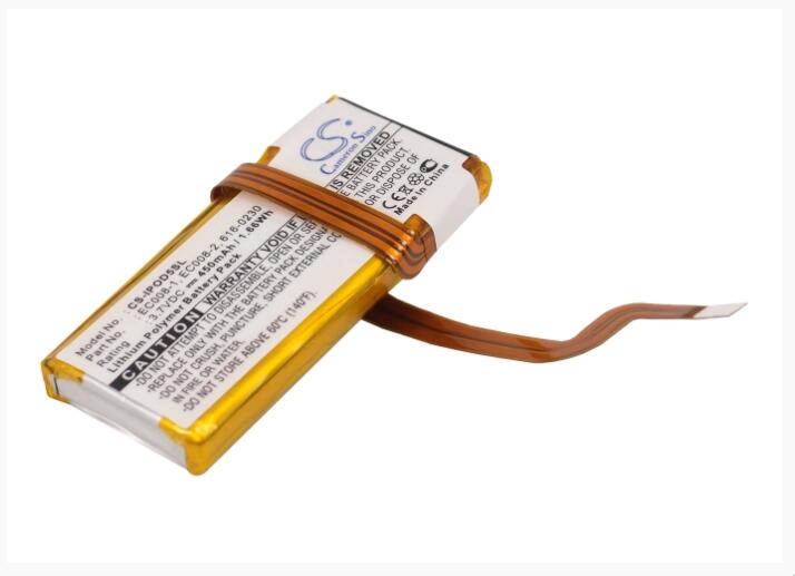 Batería de 450mAh para APPLE iPod classic 120GB 6th GEN A1238 80GB 6th GEN MB029 80GB 6th GEN MB029C/A 80GB