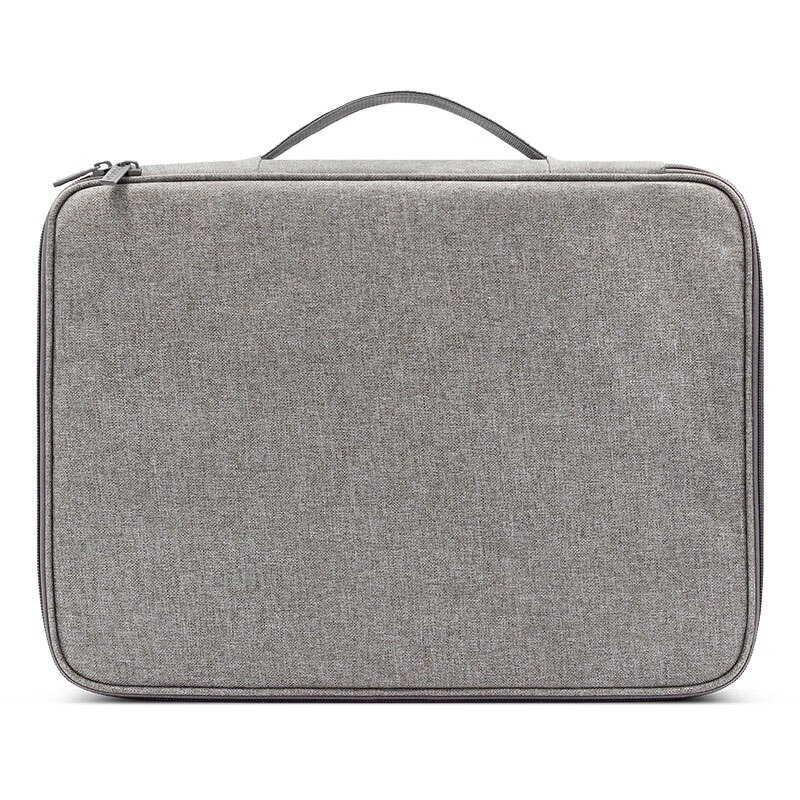 Bolsa impermeable para documentos Boona Oxford, bolsa de almacenamiento para documentos, bolsa para credenciales, bolsillo para documentos de almacenamiento con separador: W007 Gray