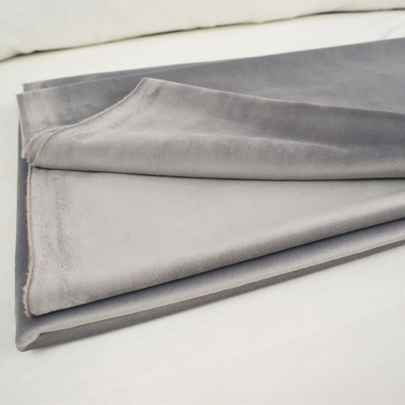 Nappe en velours de soie de 280CM de large, pour rideau de Table, coussin, coussin, rouge bleu marron vert rose violet