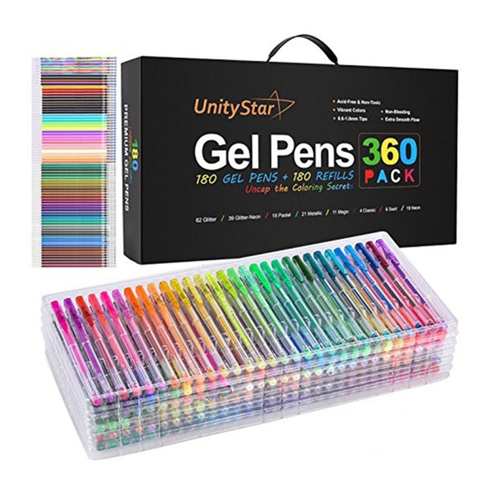 48 Kleuren Vullingen Kantoor School Vullingen Markers Water Kleur Gel Pen Vervangen Supplies Best Selling Multi-Kleuren Pakket #43