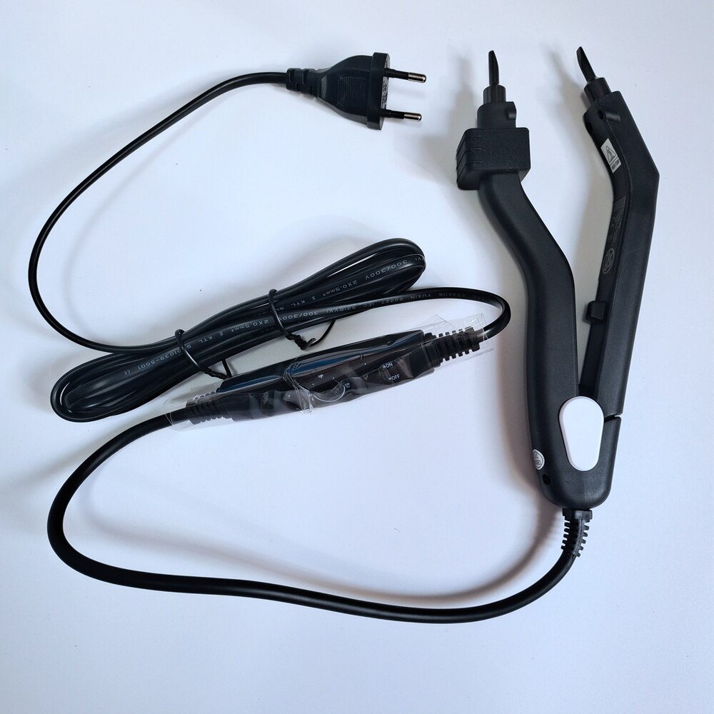 Heat Hair Connector High Temperature control Heat Iron Mini sol head smart hair extension connector(Eu plug): Default Title