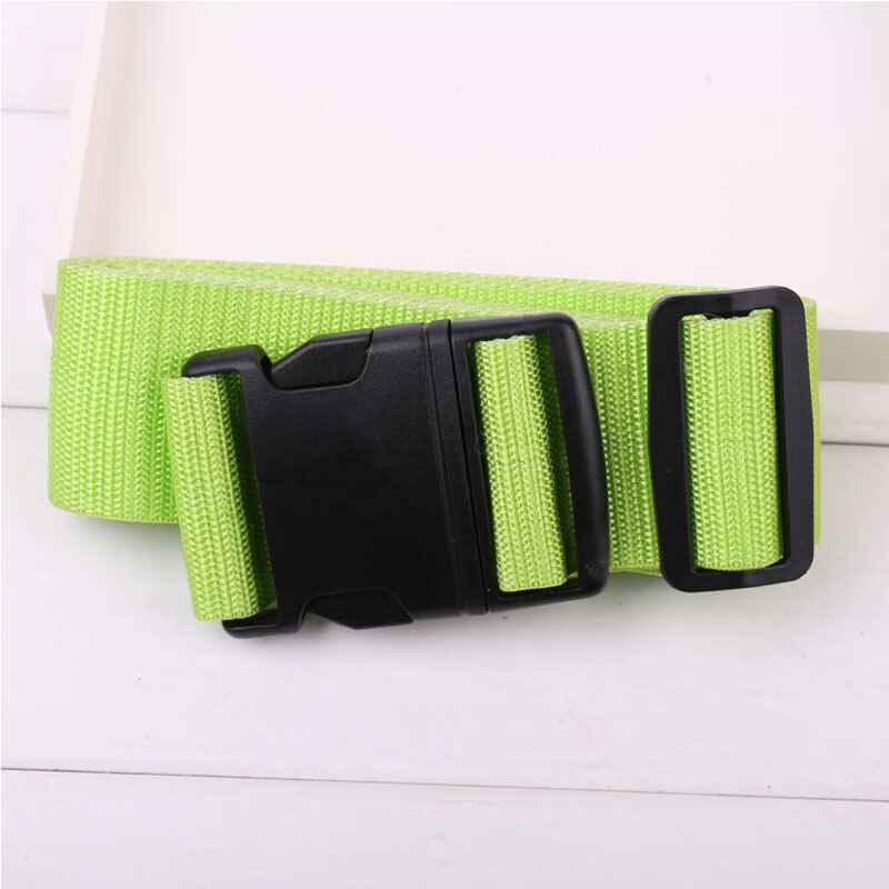 200CM Travel Luggage Strap Adjustable Luggage Belt Packing Strap Lock Suitcase Belt Luggage Protective Strap Baggage Belts Tags: Green