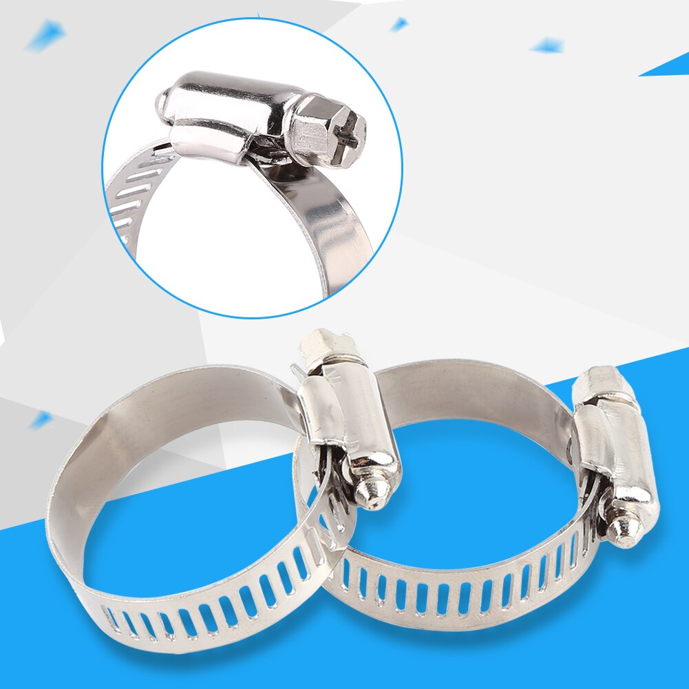 Stainless Steel Drive Hose Clamp Tri Clamp Adjustable Screw Band Fuel Line Pipe Gear Clip Clamp Tube Fasterner Spring Clip