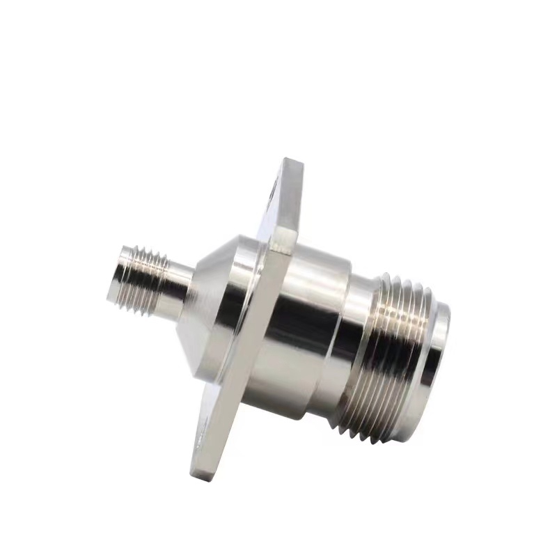 Conector de brida de 4 orificios, arandela tórica hembra a hembra SMA, 1 piezas, L16, rápida, latón y cobre