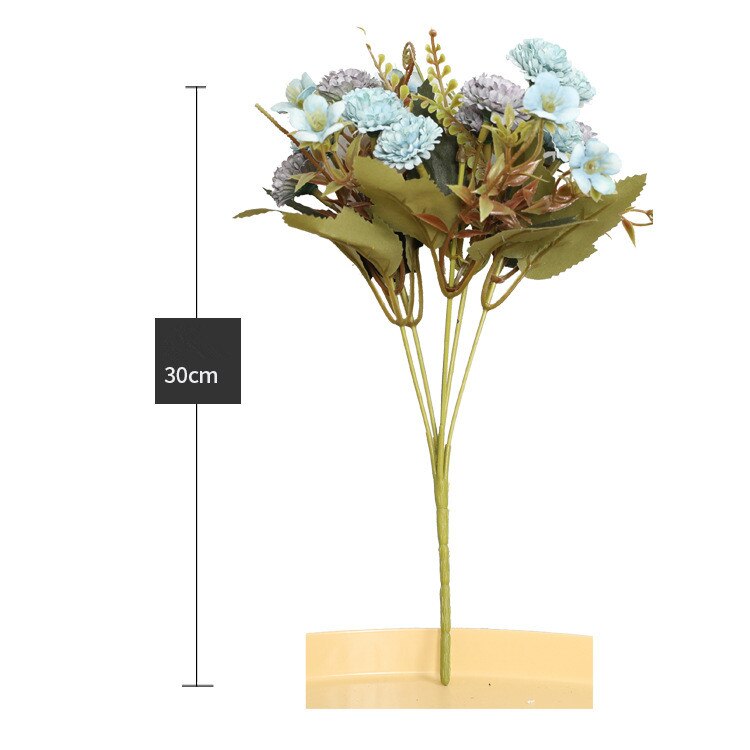 5 grener 11 hoder hjemme juledekor kunstig nellike bukett silke blomster mødre nellike blomst veggmaterialer