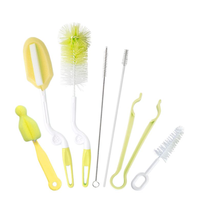 Bottle Bottle Cleaning Brush Set - 7 Pieces Bottle Cleaner for Washing Narrow Wine/Beer Bottles, Thermos, Bottle Newborn Feeding