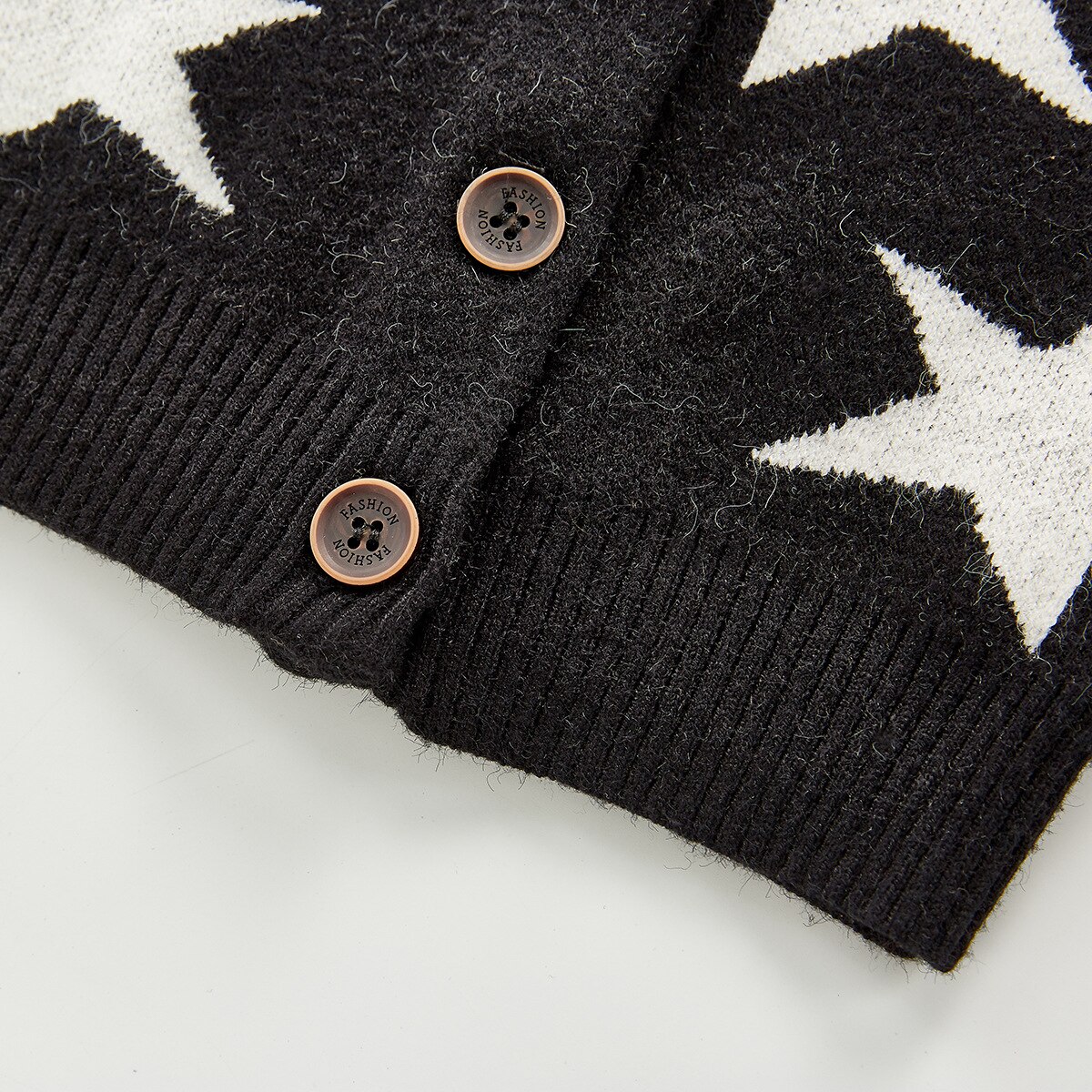 Spring Kids Boys Star Pattern Knit Cardigan