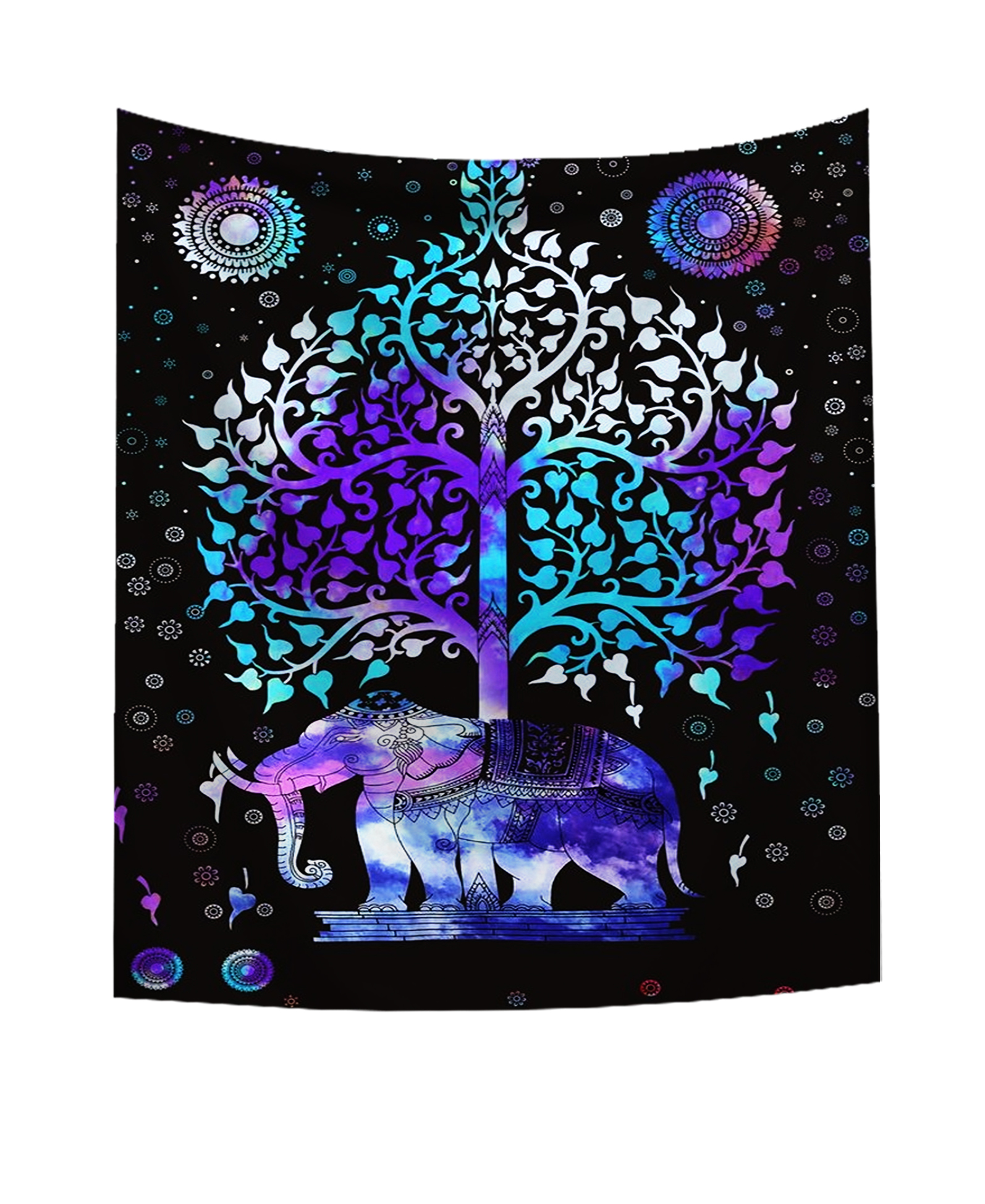 Tapestry Hippie Sprei Muur Opknoping Strandlaken Indiase Yoga Mat Decor Twin: G
