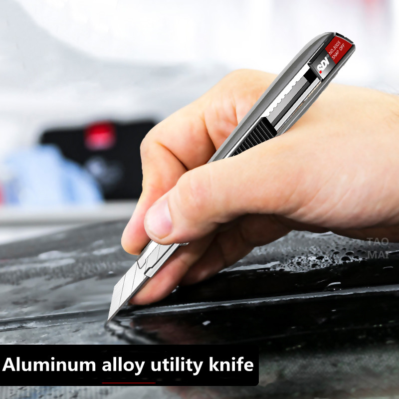 Aluminium Legierung Dienstprogramm Messer Schneiden Papier/Leder Gravur Multifunktionale Handwerk Messer Schreibwaren 30 Grad Scharf Winkel Klinge