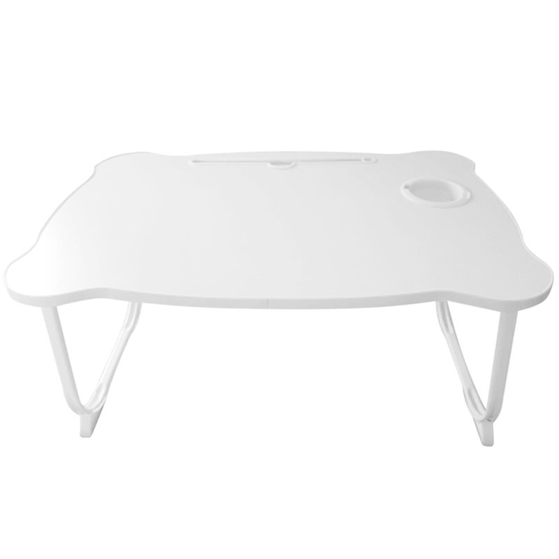 Multifunctional Folding Notebook Computer Stand Study Desk Computer Desk Sofa Bed Tea Table: white