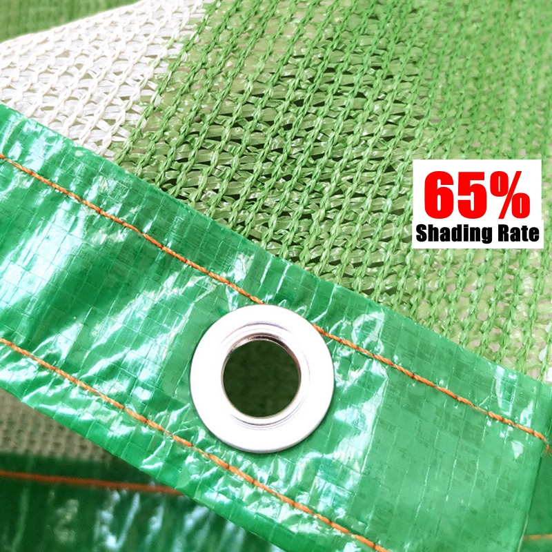Grønn stripe hdpe solskjerm nett utendørs camping seil markise drivhus planter solskjerming svømmebasseng netting garasjer skyggelegging baldakin