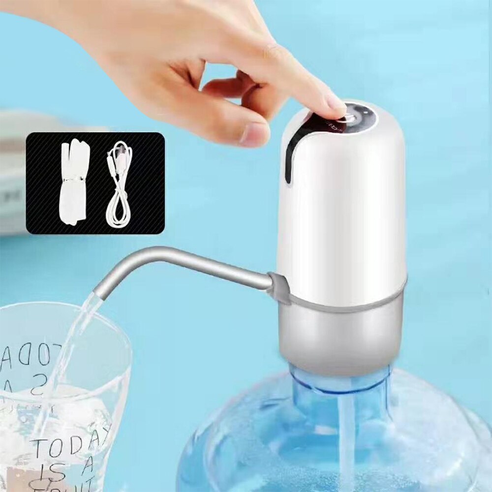 1PCs Elektrische Water Dispenser Draagbare Gallon Drinkfles Schakelaar Smart Draadloze Waterpomp USB Opladen Voor Home Office