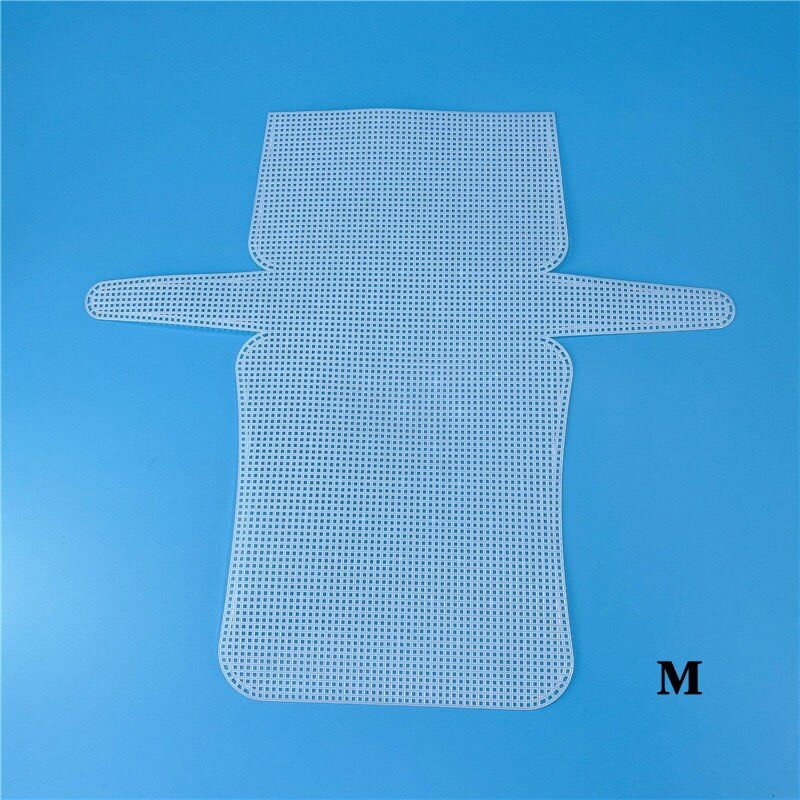 Auxiliary Knitting &amp; Weaving Plastic Mesh Sheet Chenille Gold Velvet Diy Bag Accessories Easy Knit Helper Plastic Mesh Sheet: White M
