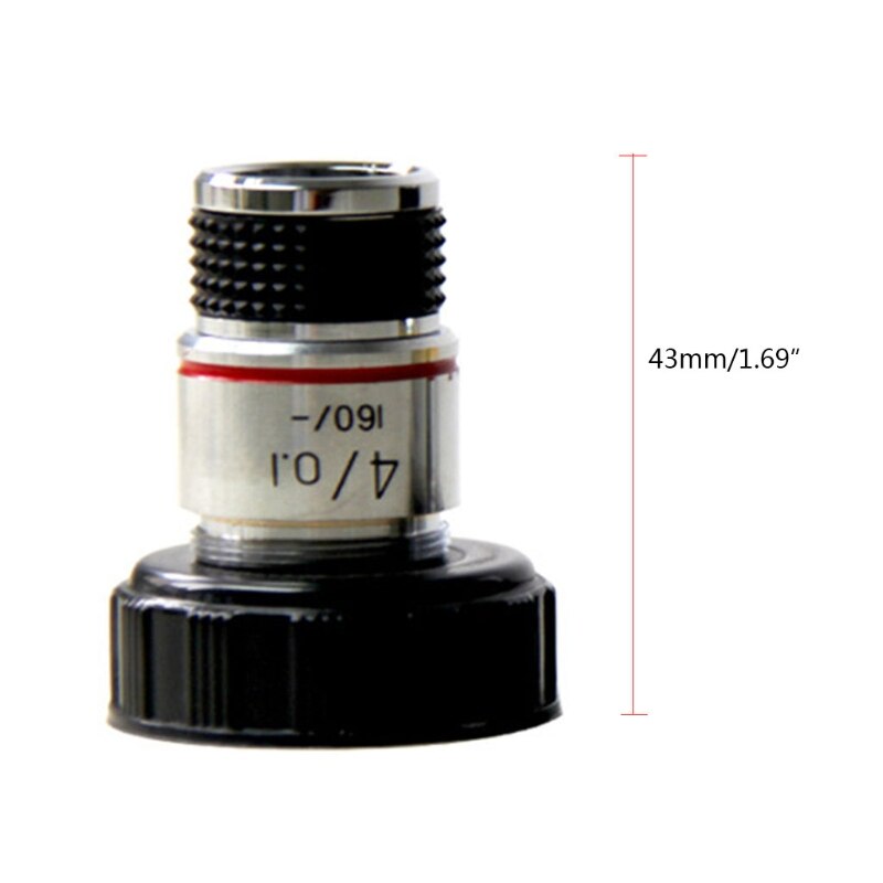 4X 10X 40X 100X Microscope Objective Lens Achromatic Objective Laboratory Biological Microscope parts