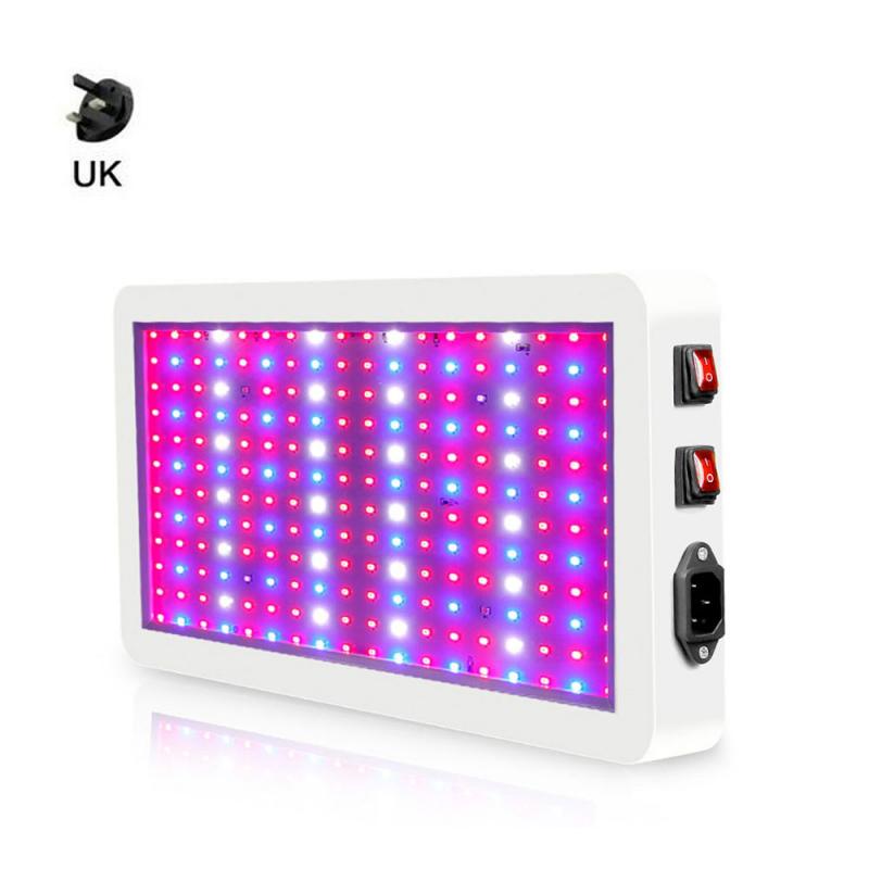LED Growth Lamp For Plants Grow Light Matching Full Spectrum Phyto Lamp Fitolampy Indoo For Greenhouse Growth Lamp Garden Tool: UK PLUG
