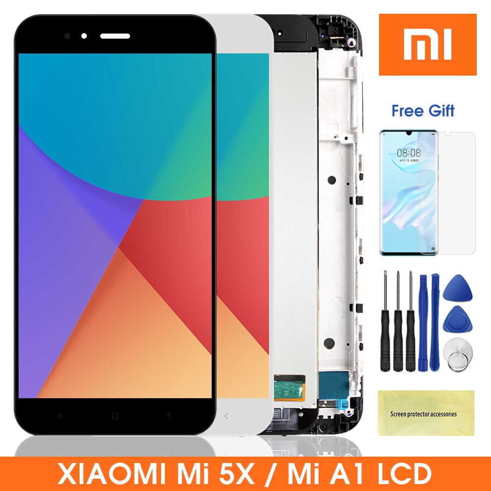 5.5'' MiA1 Lcd display For Xiaomi MiA1 Mi A1 LCD Display With Touch Screen Digitizer Screen Glass Panel For Xiaomi Mi A1 Mi5X