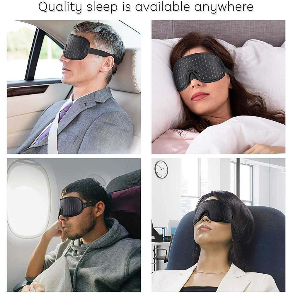 Eye mask for Sleeping Travel 3D Contoured Cup Blindfold Concave Molded Night Sleep Mask Block Out Light with women men