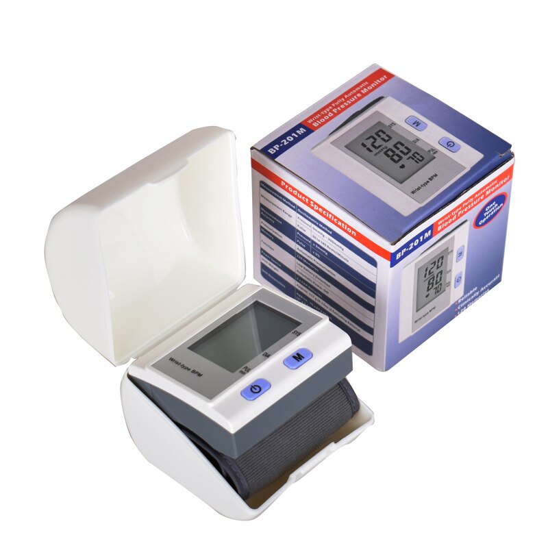 Automatische Digitale Pols Bloeddrukmeter Lcd-scherm Heart Beat Rate Pulse Meter Tonometer Bloeddrukmeters Pulsometer