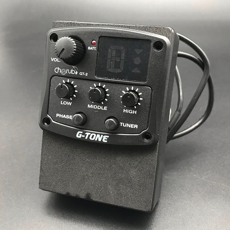 Cherub G-Tone GT-6/5/4/3 3Band 4-Band Akoestische Gitaar Equalizer Met Tuner Guitarra voorversterker Piezo Pickup Voor Folk Ukulele