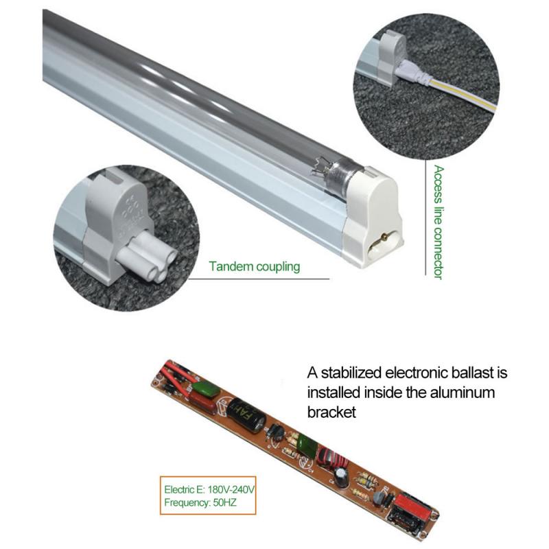 UV Ozone Germicidal Light Disinfection Sterilizer Household Kill Dust Mite Lamp Household UV Sterilizer 6W8W Practical