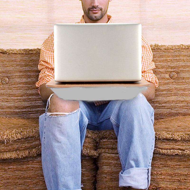 Multifunction Knee Table Laptop Desk for 15 Inch Computer Tablet Portable Outdoor Headrest Office Nap Pillow