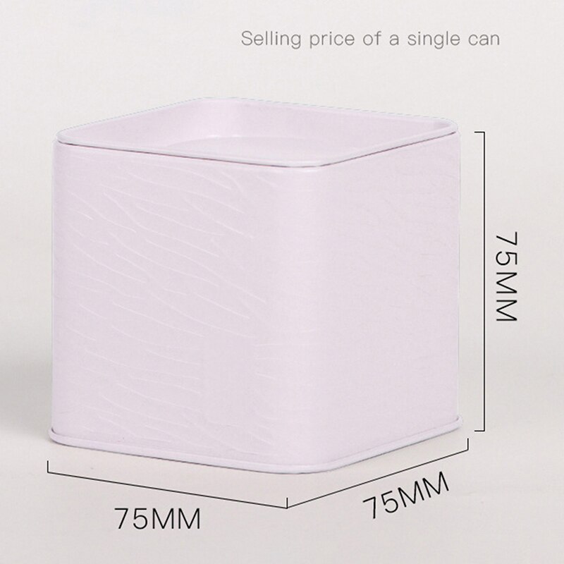 Portable Tea Cans Tin Cans Universal Small Tea Jar Tea Boxes Tea Leaves Container Tea Caddy Square Tea Canister: -N9