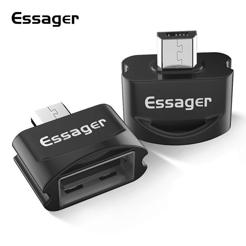 Essager Micro USB OTG Adapter Cable Male To USB Female Converter For Samsung A7 Xiaomi Redmi Note 5 Microusb Connector Adaptador