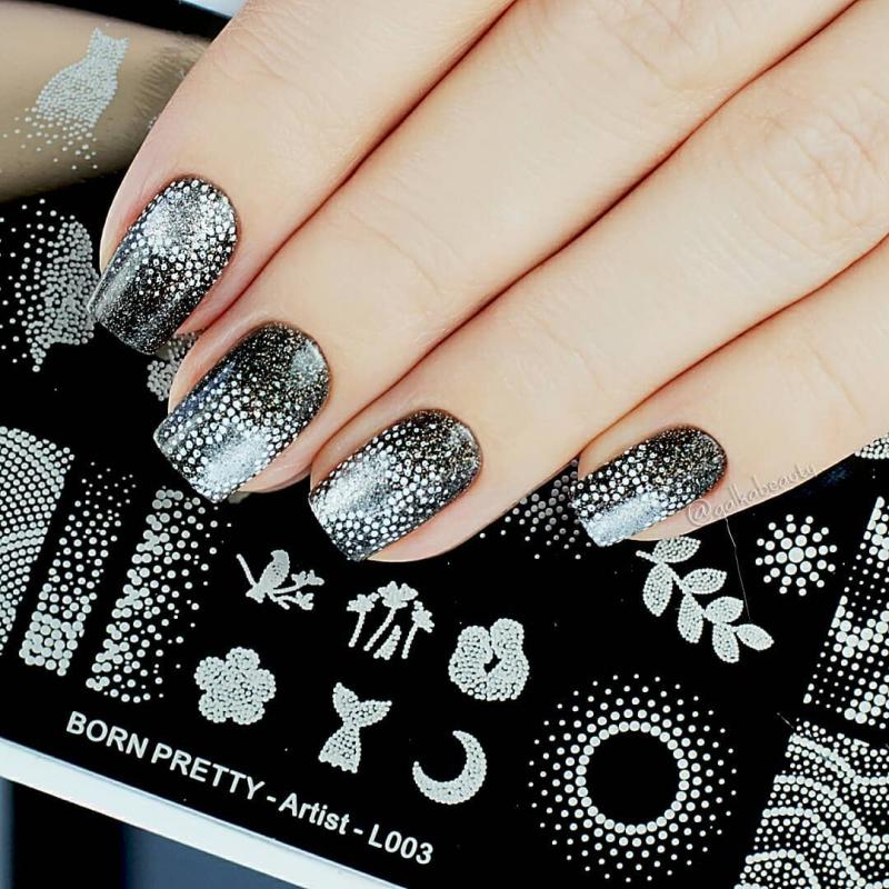 Geboren Pretty Nail Stempelen Platen Rechthoek Beauty Multi-Stijlen Nail Art Stamp Image Template Stencils Voor Nagels Afdrukken