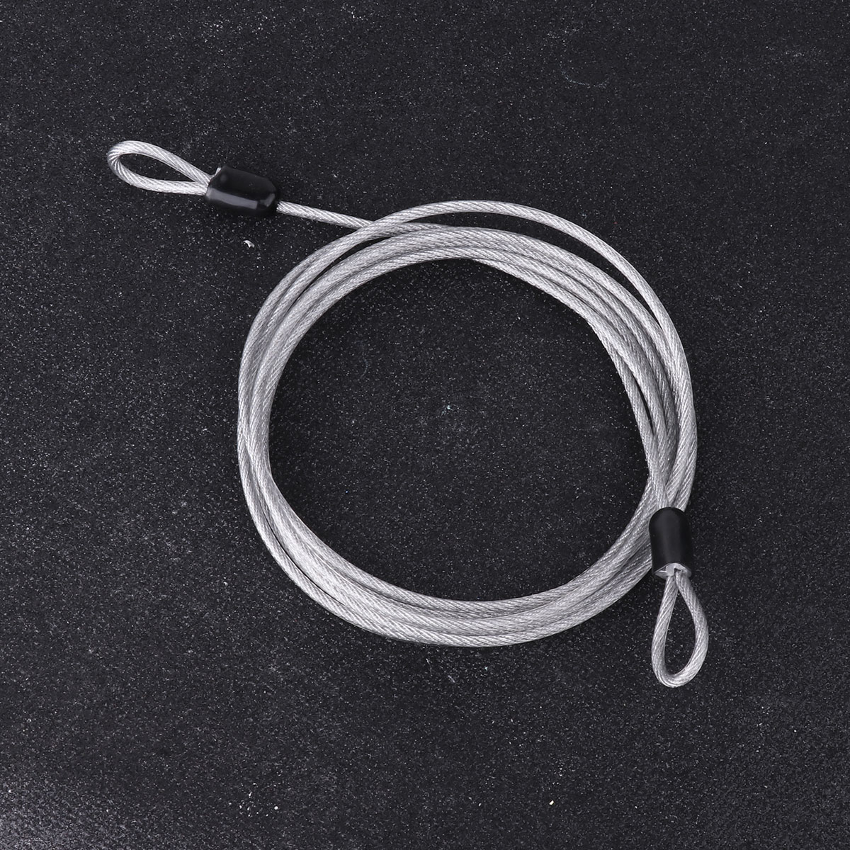 Pack of 2 Lightweight Security Safety Cable Luggage Lock Safety Wire with Braided Steel Coated Double Loop