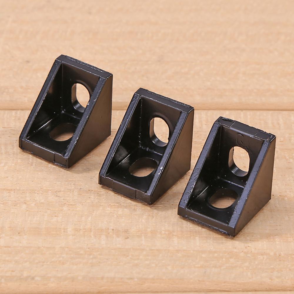 10pcs Practical Aluminium Angle Corner Right Angle Brackets Furniture Fittings Right Angle Connecting Fittings Screens Windows