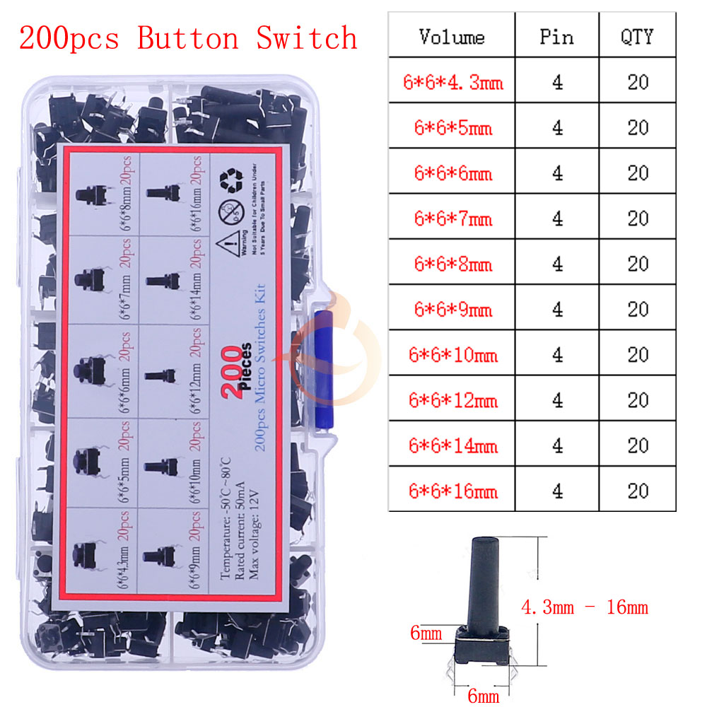 Car Remote Control Keys Button Touch Microswitch DIY Micro Switch Assorted kit Push Button Tact Switches Reset Mini Leaf Switch: Brown