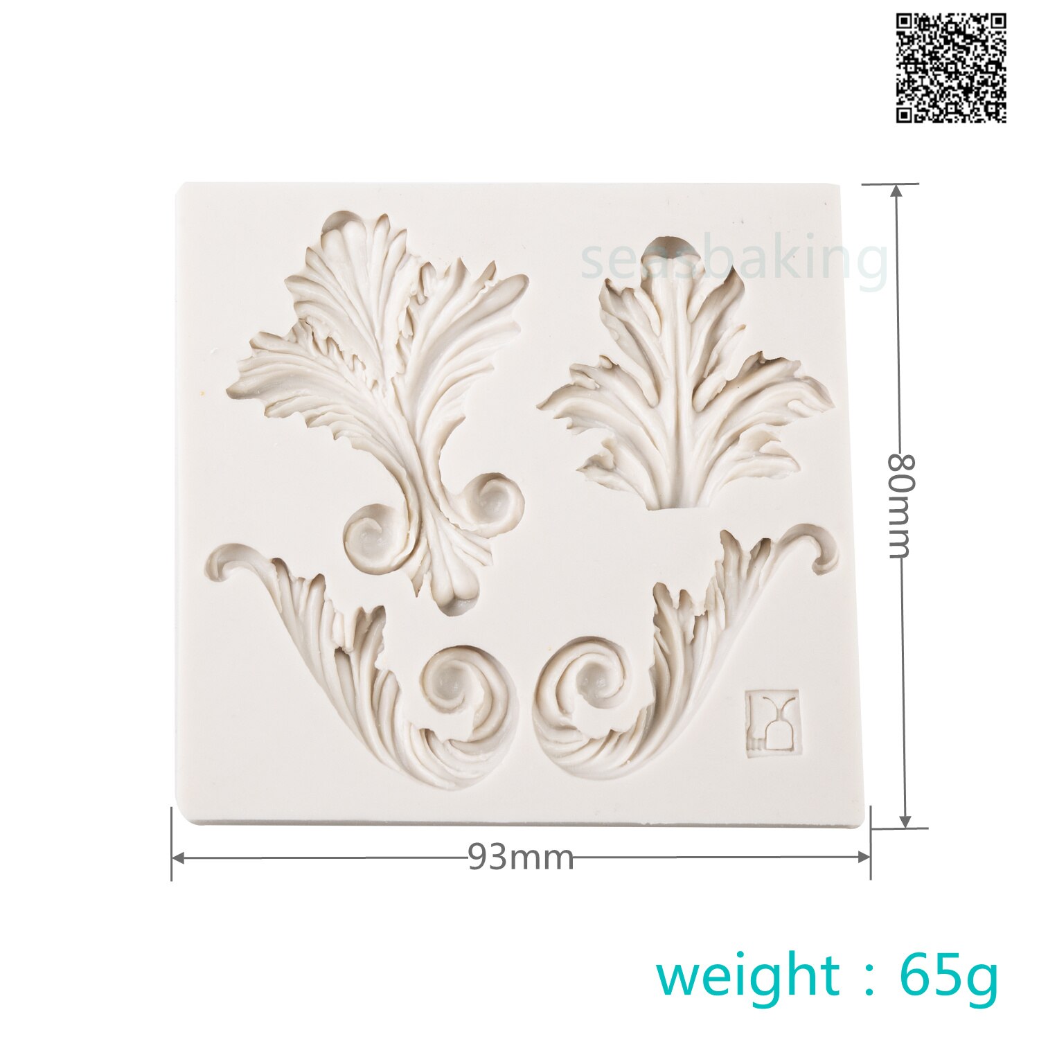 Molde De Silicona Con Forma De Patrón Europeo Para Pastel De Fondant
