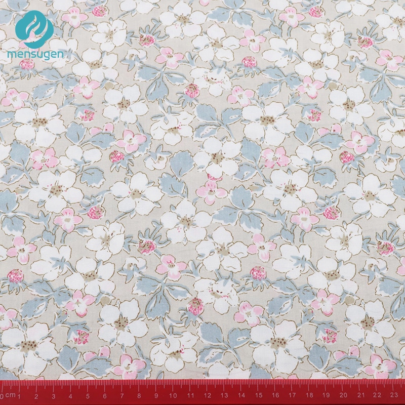 Fabric Meter Floral Cotton Fabrics for making Girls Women Dresses Clothes Blouse Blankets Pillows DIY Patchwork Sewing Cloth